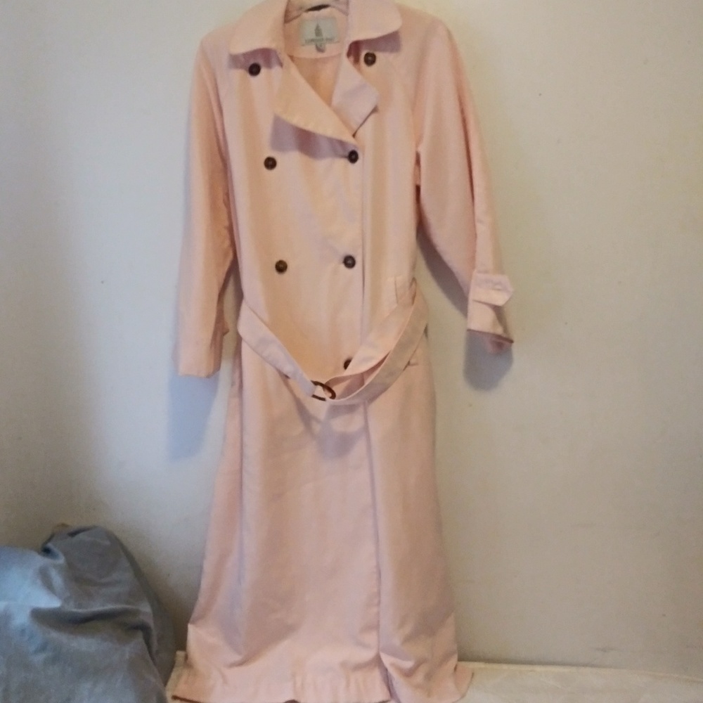 LondonFog Trench Coat Pink Sz 12